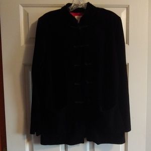 Talbots Woman Petites Velveteen Pantsuit, Size L